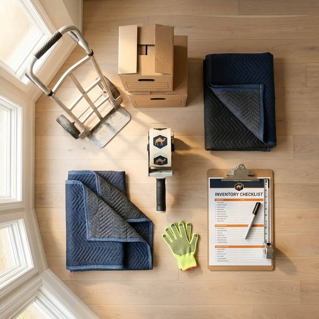 Professional moving supplies and packing materials layout for Catlettsburg residential relocations